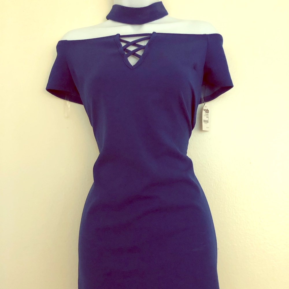 Off shoulder mini dress NEW WITH TAGS Large
